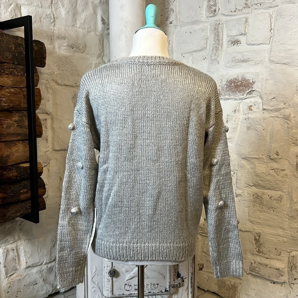NWT | Lumière | Pom Pom Knit Sweater